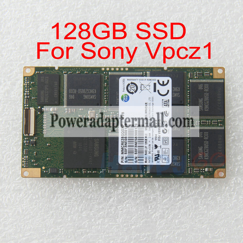 128GB MMCRE28GQDXP-MVB SAMSUNG SSD RAID LIF SONY VAIO VPCZ1 PC